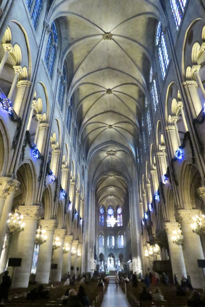 het interieur van de kathedraal, op een (verbeterde!) foto